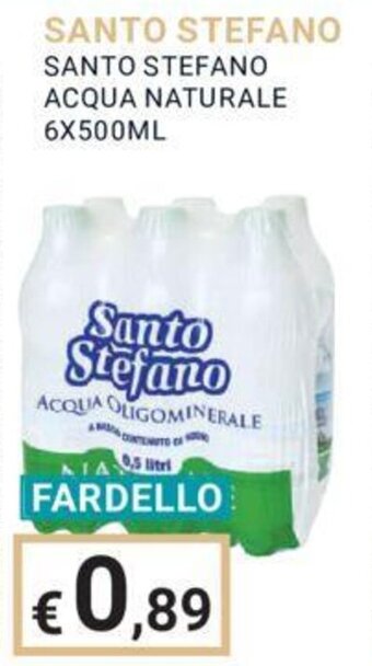 Eté SANTO STEFANO SANTO STEFANO ACQUA NATURALE 6X500ML offerta