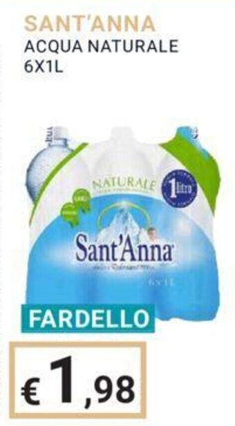 Eté SANT'ANNA ACQUA NATURALE 6X1L offerta