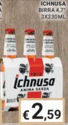 Eté ICHNUSA BIRRA 4,7" 3X330ML offerta
