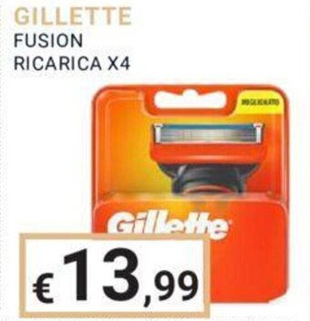 Eté GILLETTE FUSION RICARICA X4 offerta