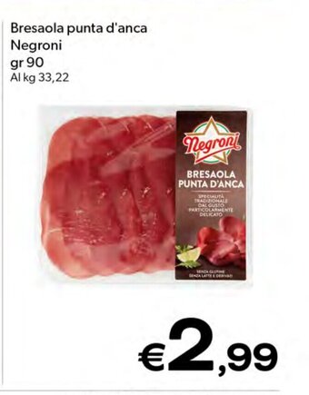 Bresaola punta d'anca Negroni gr 90