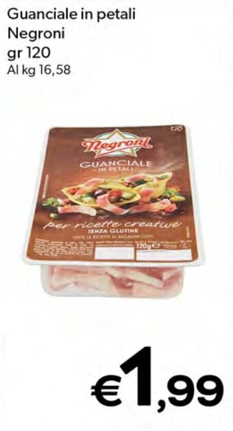 MAX Supermercati Guanciale in petali Negroni gr 120 offerta
