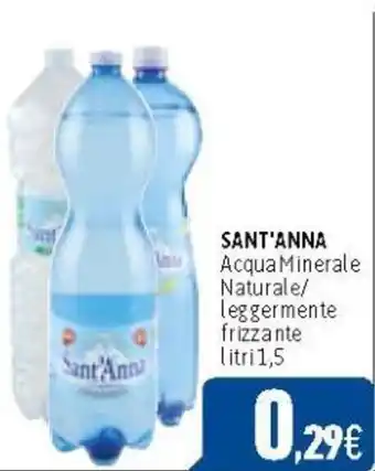 C+C Cash and Carry SANT'ANNA Acqua Minerale Naturale/ leggermente frizzante litri 1,5 offerta