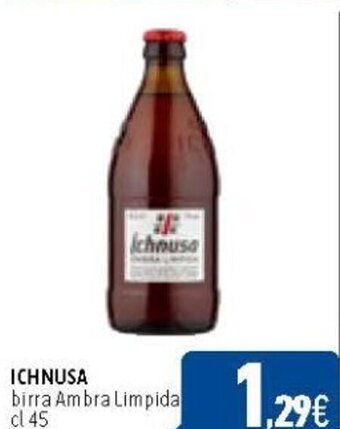 C+C Cash and Carry ICHNUSA birra Ambra Limpida cl 45 offerta