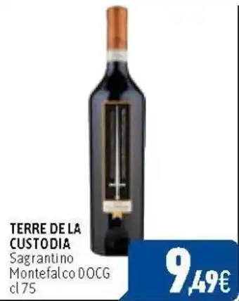 C+C Cash and Carry TERRE DE LA CUSTODIA Sagrantino Montefalco DOCG cl 75 offerta