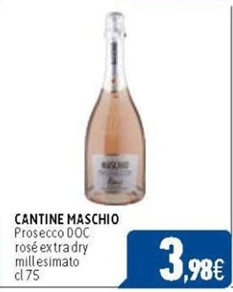 CANTINE MASCHIO Prosecco DOC rosé extra dry millesimato cl 75
