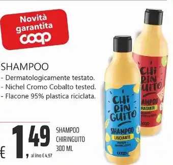 Coop Superstore SHAMPOO CHIRINGUITO 300 ML offerta