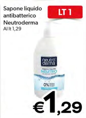 Sapone liquido antibatterico Neutroderma LT 1