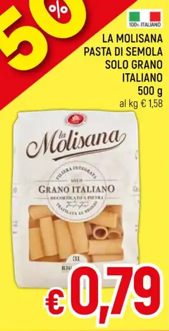 A&O LA MOLISANA PASTA DI SEMOLA SOLO GRANO ITALIANO 500 g offerta