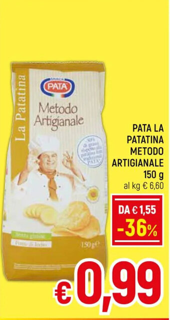 A&O PATA LA PATATINA METODO ARTIGIANALE 150 g offerta