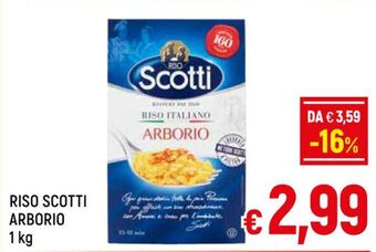 A&O RISO SCOTTI ARBORIO 1 kg offerta