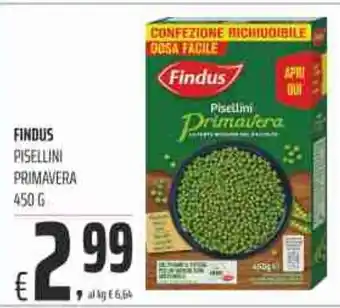 Coop Superstore FINDUS PISELLINI PRIMAVERA 450 G offerta