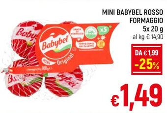 A&O MINI BABYBEL ROSSO FORMAGGIO 5x 20 g offerta
