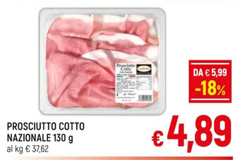 A&O PROSCIUTTO COTTO NAZIONALE 130 g offerta