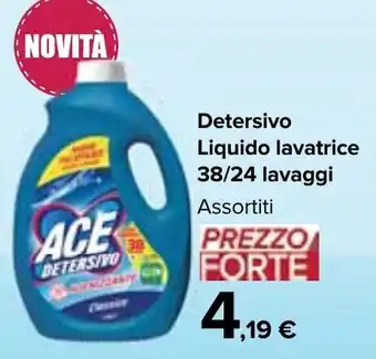 Carrefour Detersivo Liquido lavatrice 38/24 lavaggi offerta