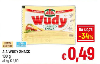 A&O AIA WUDY SNACK 100 g offerta