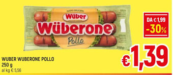 A&O WUBER WUBERONE POLLO 250 g offerta