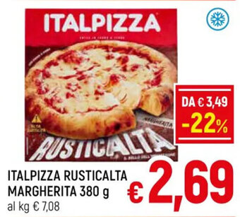 A&O ITALPIZZA RUSTICALTA MARGHERITA 380 g offerta