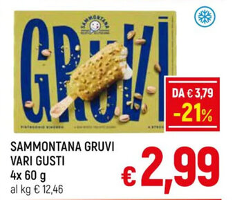A&O SAMMONTANA GRUVI VARI GUSTI 4x 60 g offerta
