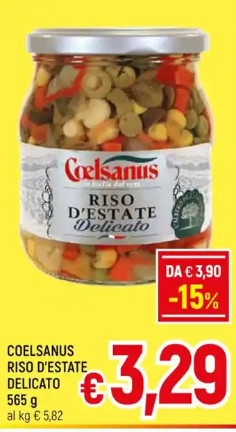 A&O COELSANUS RISO D'ESTATE DELICATO 565 g offerta
