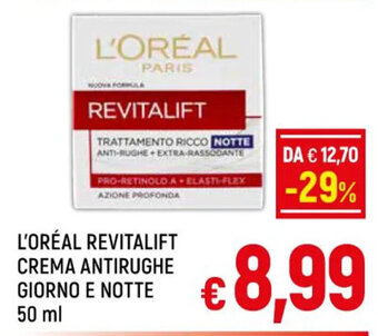 A&O L'ORÉAL REVITALIFT CREMA ANTIRUGHE GIORNO E NOTTE 50 ml offerta