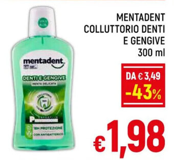 A&O MENTADENT COLLUTTORIO DENTI E GENGIVE 300 ml offerta