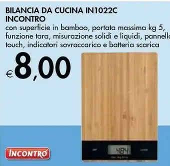 Bennet Incontro Bilancia Da Cucina IN1022C offerta