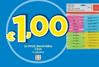 Bennet 24 Pinze Biancheria Casa offerta