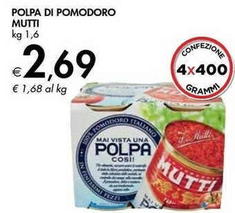 Bennet Mutti Polpa Di Pomodoro offerta