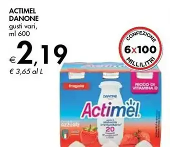 Bennet Danone Actimel Fragola 600 G(ml) offerta