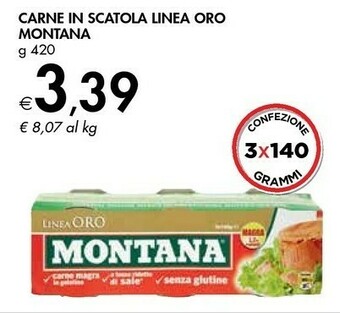 Bennet Montana Carne In Scatola offerta