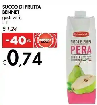 Bennet Bennet - 100% Succo Di Arancia 1000 G(ml) offerta