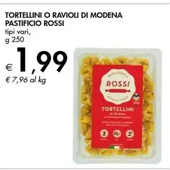 Bennet Pastificio Rossi Tortellini O Ravioli Di Modena offerta