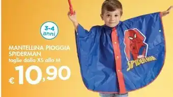 Bennet Mantellina Pioggia Spiderman offerta