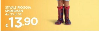 Bennet Stivale Pioggia Spiderman offerta