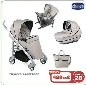 Bimbo Store Chicco Trio Love Up I-Size Beige offerta