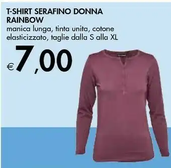 Bennet Rainbow T-Shirt Serafino Donna offerta
