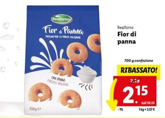 Lidl Realforno Fior di panna 700 g offerta