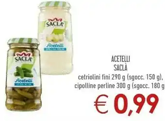 Conad Saclà Acetelli Insalatina 290 G(ml) offerta