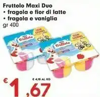 Despar Nestlè Nestlè - Maxi Duo Fragola Fior di latte 400 g(ml) offerta