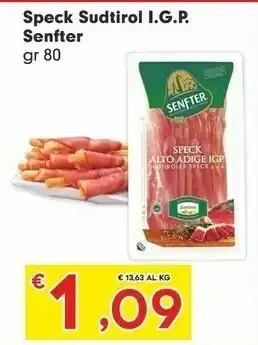 Despar Senfter Speck Sudtirol Igp offerta
