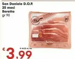 Despar Beretta San Daniele DOP 20 Mesi offerta