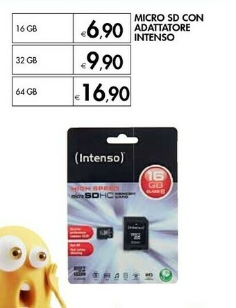 Bennet Intenso Micro Sd Con Adattore offerta