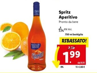 Lidl Spritz Aperitivo 750 ml offerta