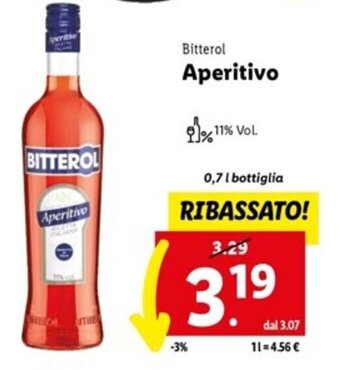 Lidl Bitterol Aperitivo 0,7 l offerta