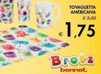 Bennet Brotz Tovaglietta Americana offerta