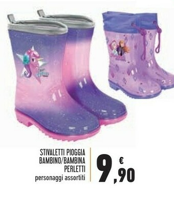 Conad Perletti Stivaletti Pioggia Bambino/Bambina offerta