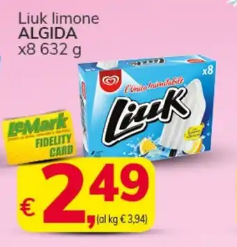 Algida Liuk limone x8 632g