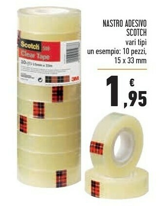 Conad Scotch Nastro Adesivo 10pz offerta
