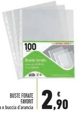 Conad Favorit Buste Forate offerta